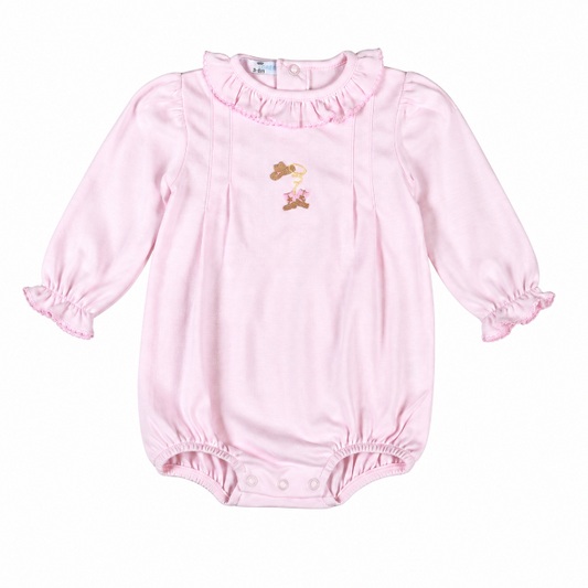 CWB-730L Pink Cowbaby long sleeves Pima Bubble